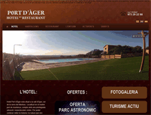 Tablet Screenshot of hotelportdager.com